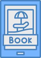 Booking Trip Simplified Sketch Piece vector