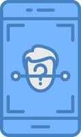 Face Id Responsive Web Emblem vector