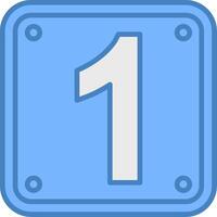 Number 1 Web Ready Unit vector