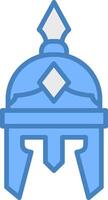 Roman Helmet Smooth Shape Graphic vector