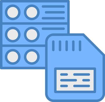 Save Data Seamless Interface Block vector