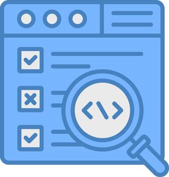Code Review Clear UX Symbol vector