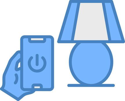 Lamp Solid Badge Object vector