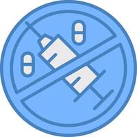 No Drugs Crystal Clear Object vector