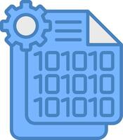 Binary Code Fresh Icon Module vector