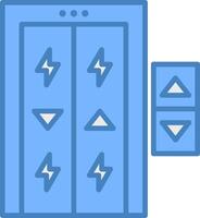 Elevator Minimal Grid Form vector