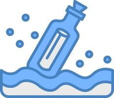 Message In A Bottle Highlighted System Mark vector
