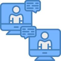 Online Communication Clear UX Symbol vector