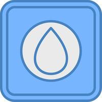 Water Drop Sharp Tech Symbol vector