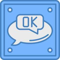 Ok Smooth Shape Graphic vector