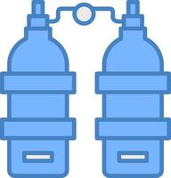 Oxygen Tank Innovative UX Pattern vector