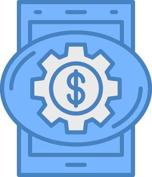 ajuste híbrido icono módulo vector