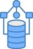 Data Model Clear Line Pattern vector