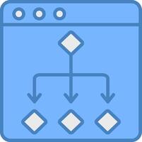 Flow Diagram Minimal Interface Shape vector