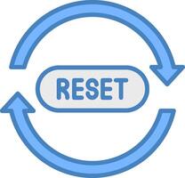 Reset Sleek Visual Element vector
