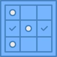 Tic Tac Toe Contrast UI Module vector