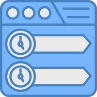 Timeline Bright Tone Sketch vector