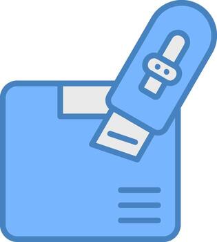 Do Not Open With Knife Efficient UX Token vector