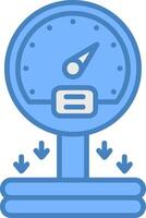 Pressure Sensor Responsive Web Emblem vector