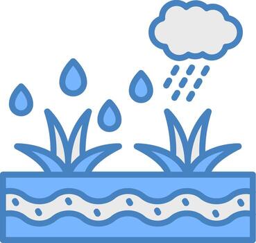 Water Simple Frame Object vector