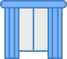 Curtain Solid UX Block vector
