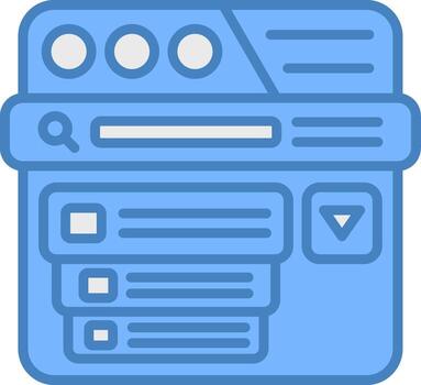 soltar abajo menú pulcro visual elemento vector