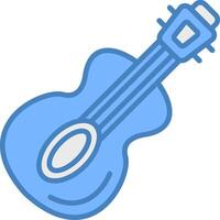 Guitar Sharp Outline Badge vector