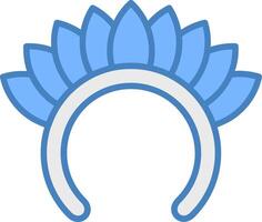 Headdress Solid UX Block vector
