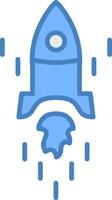 Rocket Hybrid Icon Module vector