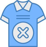 Tshirt Sharp Outline Badge vector