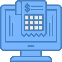 Invoice Ultra Thin Mark vector