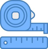 Measuring Tape Responsive Web Emblem vector