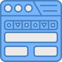 Navigation Bar Smooth Web Graphic vector