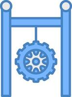 Tire Geometric Icon Piece vector