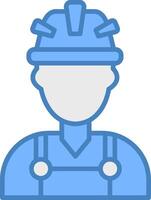 Worker Signature Design Mark vector