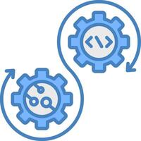 Devops Responsive Web Emblem vector