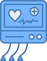 Electrocardiogram Compact Icon Fragment vector