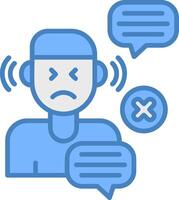 No Listen Tech Badge Concept vector