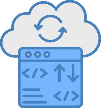 nube codificación prima cuadrícula símbolo vector