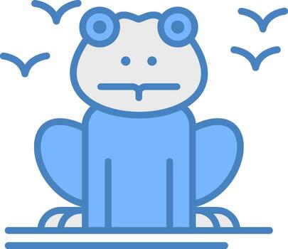 Frog Iconic Grid Pattern vector