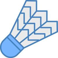 Shuttlecock Simple Frame Object vector