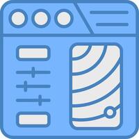 Color Selection Sharp Tech Symbol vector