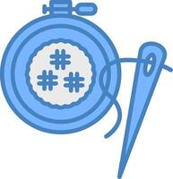 Cross Stitch Crisp UX Graphic vector