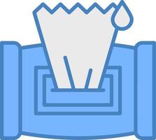 Wet Wipes Responsive Web Emblem vector