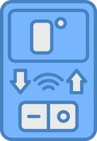Thermostat Smooth Shape Graphic vector