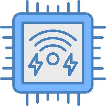 Procesando Fresco icono módulo vector