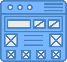 wireframe Next-Gen App Graphic vector