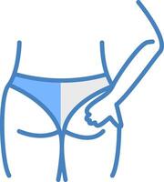 Buttocks Elegant App Emblem vector