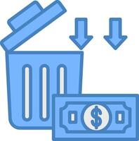Wasted Money Intuitive UX Component vector