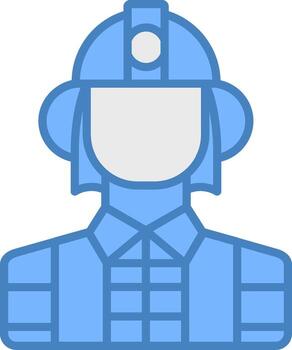 Firefighter Unified Visual Component vector